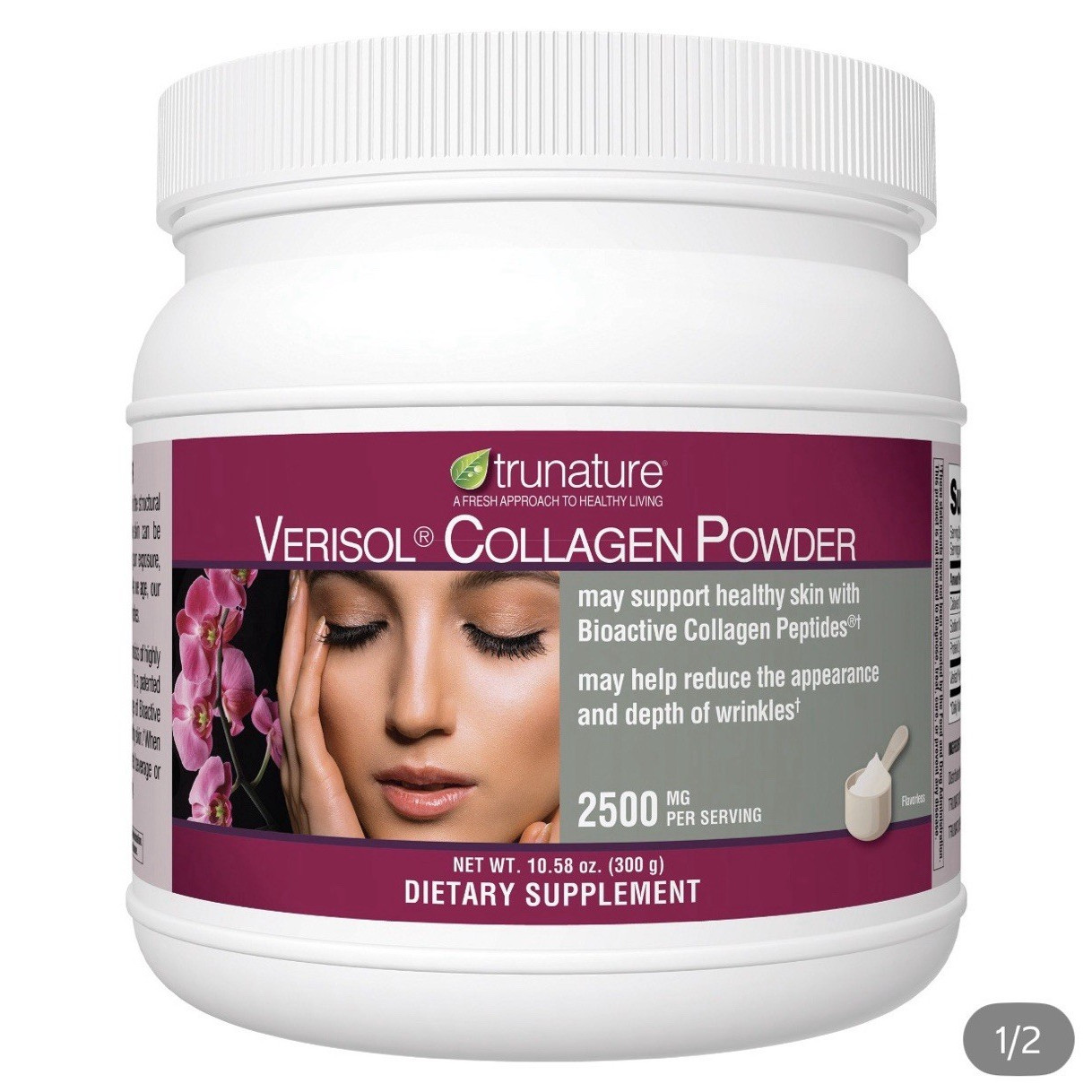 trunature Verisol Hydrolyzed Collagen Powder 2500mg 10.58oz Skin Health