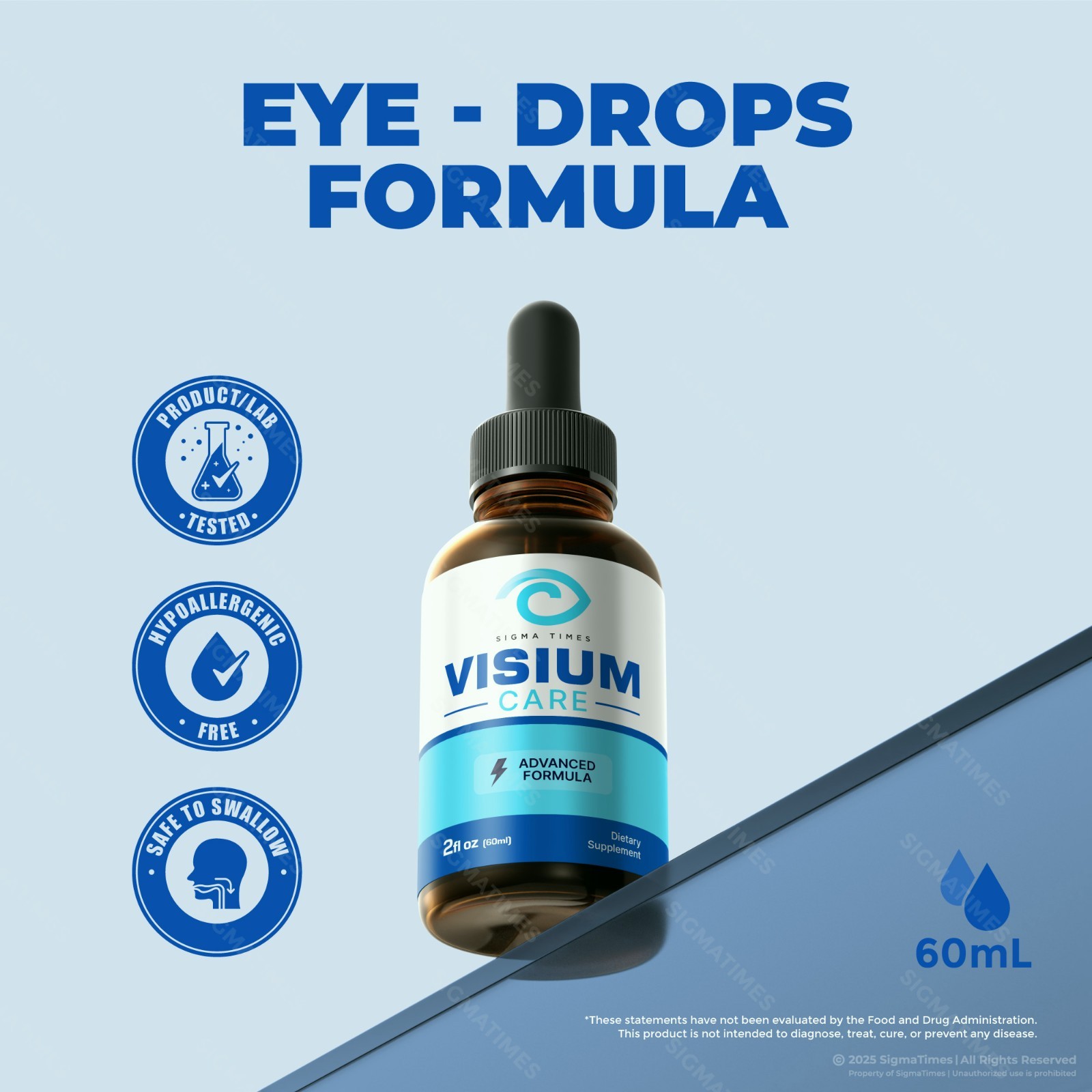 Visium Care Drops – Oral Supplement for Eye Health & Vision Wellness (30 servs.)