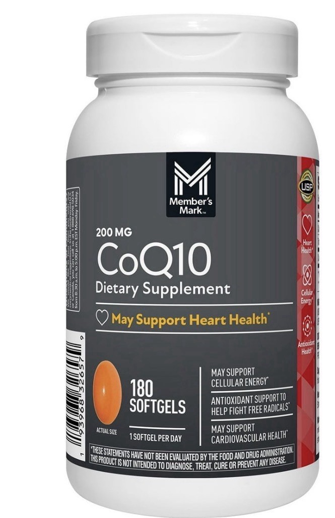 Member’s Mark CoQ10 Softgels 200 mg, 180 count — Supports Heart Health