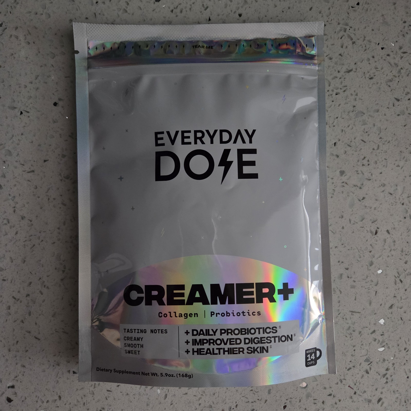Everyday Dose Collagen + Probiotics Creamer+ 5.9 oz 168g 14 Servings 01/20/28