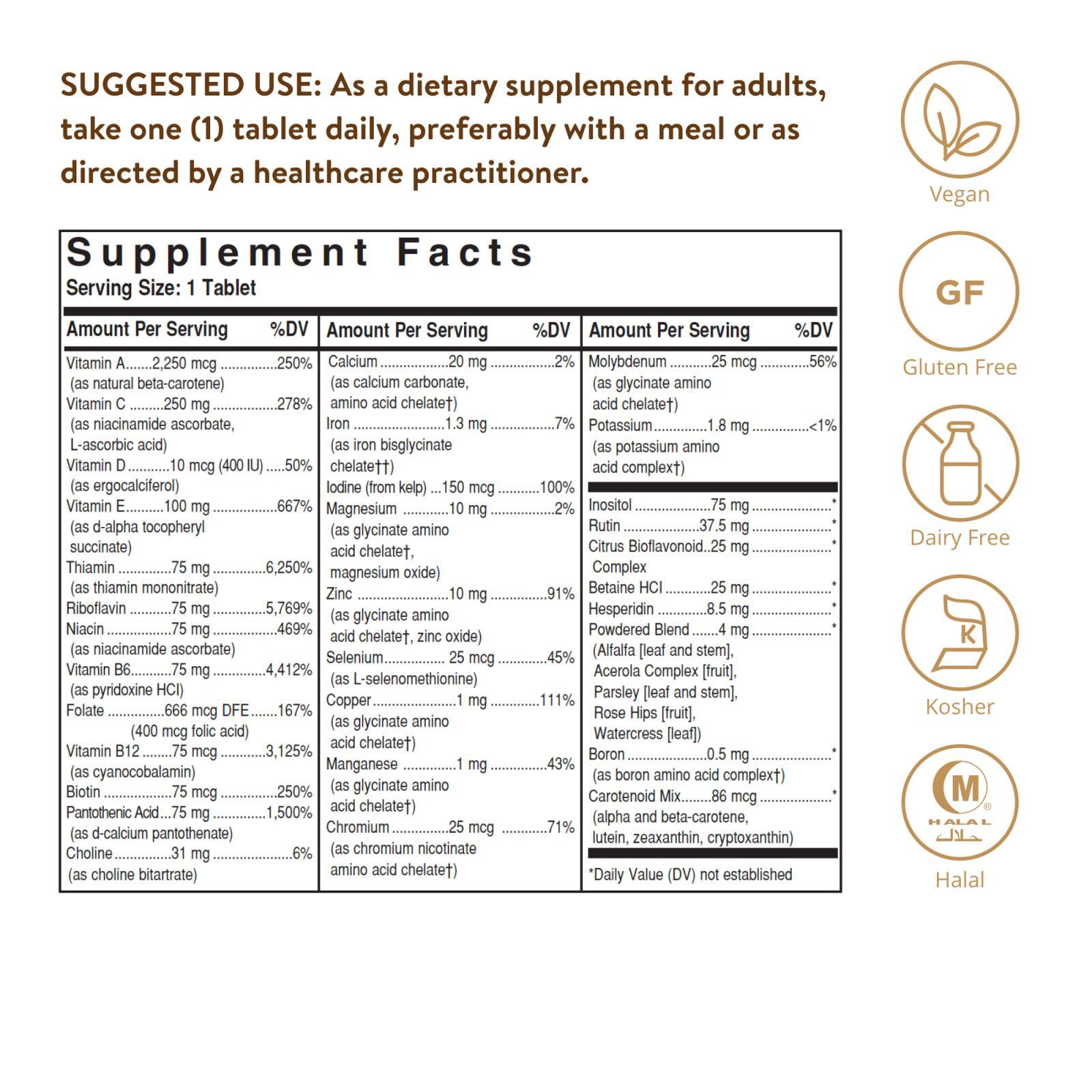 Solgar Formula VM-75 180 Tablets, Multivitamin with Chelated Minerals