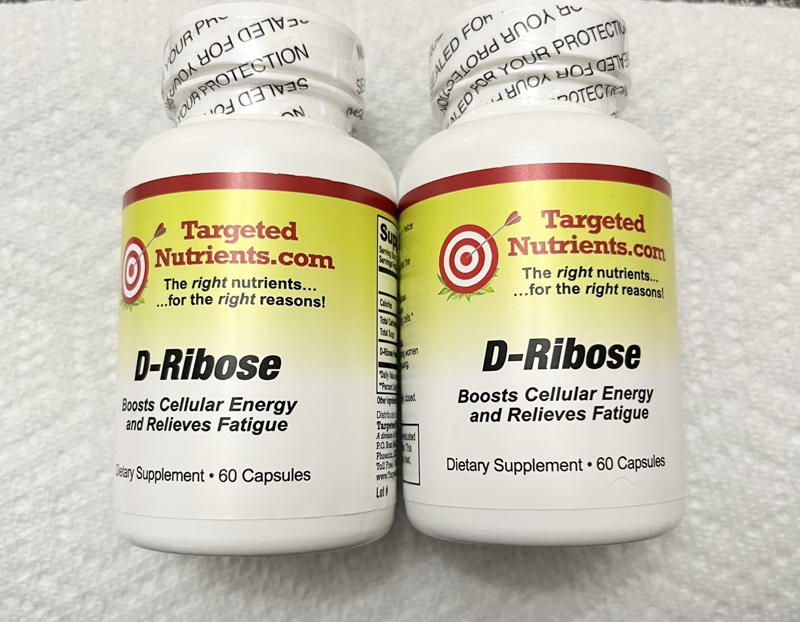 “1” Targeted Nutrients D-Ribose Cellular Energy & Relieves Fatigue Booster 02/27