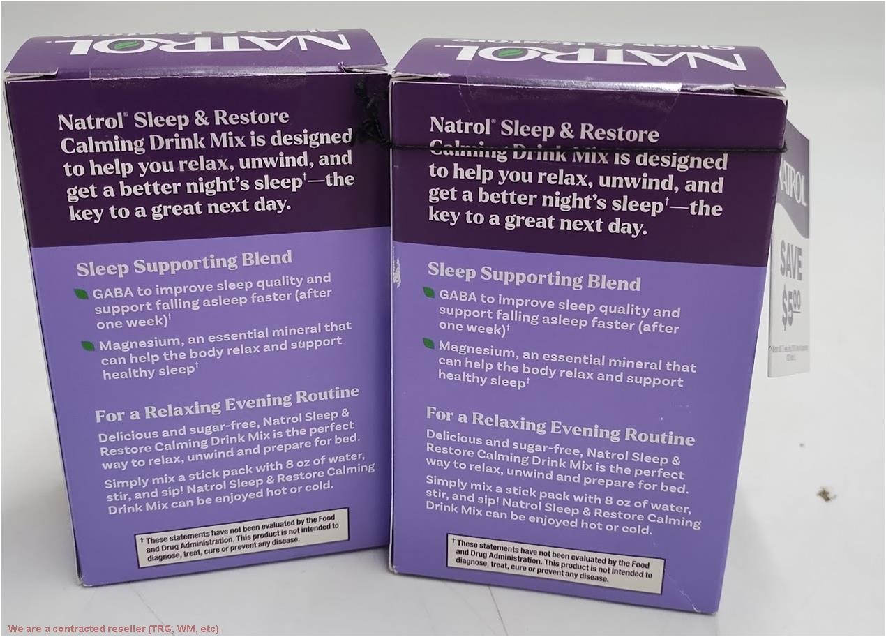 2 PACK!!! Natrol Sleep & Restore Lemon Chamomile 10ct EXP:01/2027