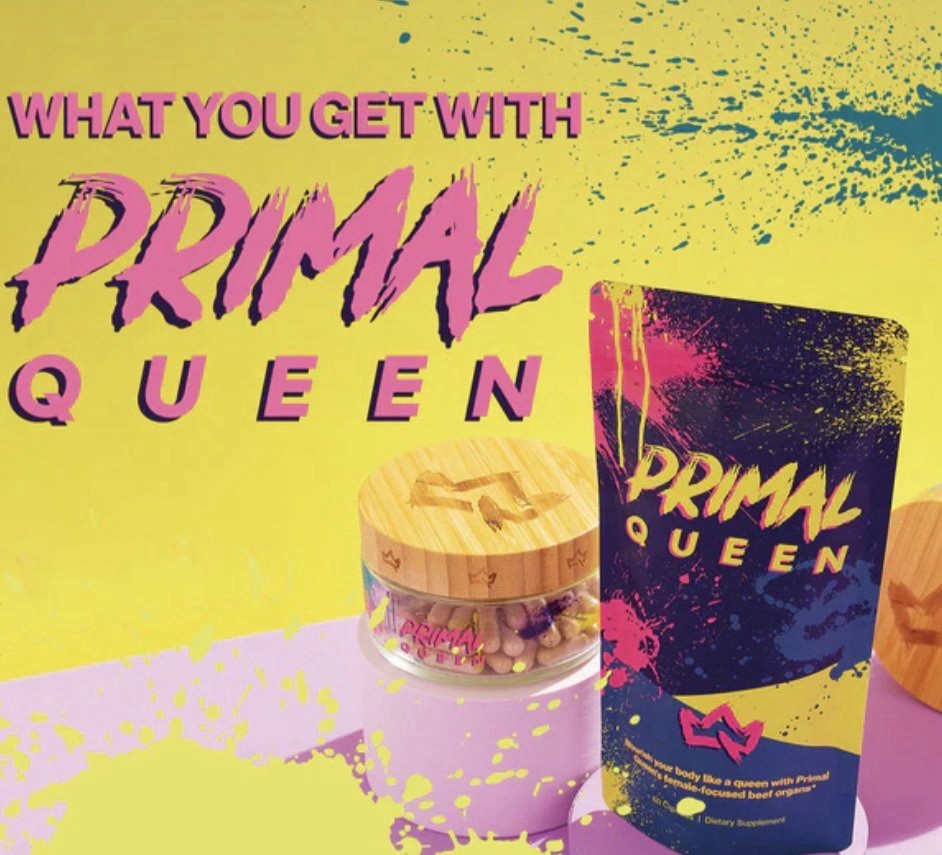 IN STOCK Primal Queen Capsules Women’s Health 60ct Grass Fed No Hormones