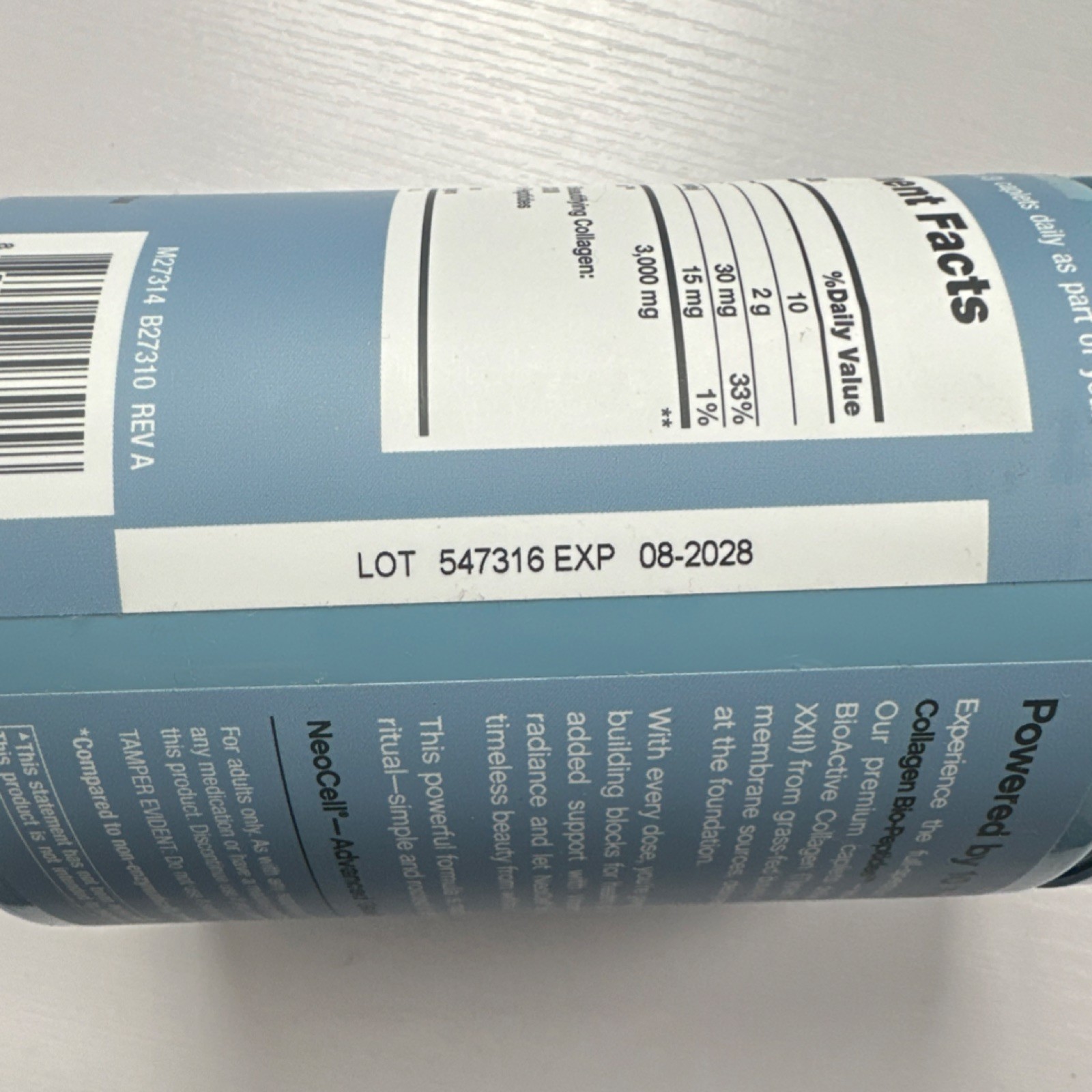NeoCell Multi Collagen Bio-Peptides Caplets 360ct 3000mg Exp 08/2028