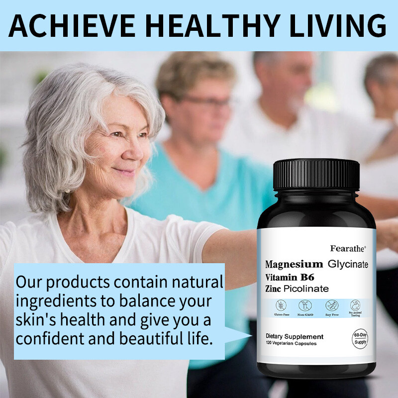 Zinc Picolinate + Magnesium Glycinate + Vitamin B6 | Immune System Support Caps