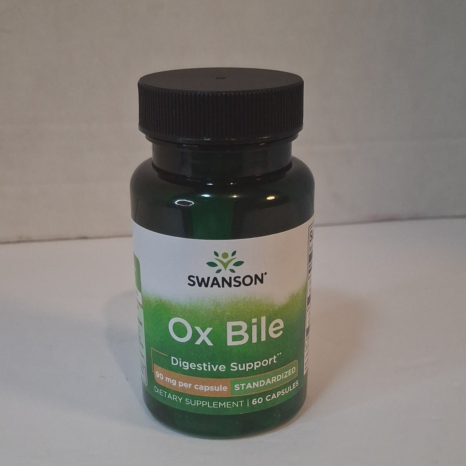 Swanson Digestive Support Ox Bile 90 mg Standardized Capsules 60 Count