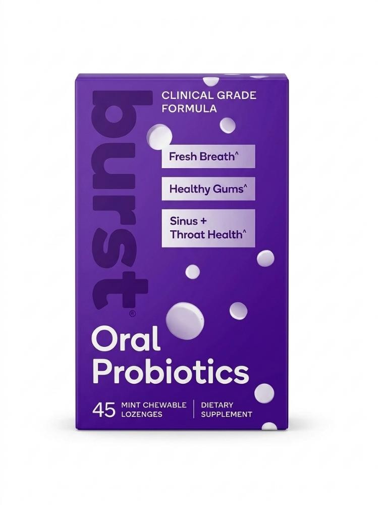 Burst Dental Probiotics 45 Count for Healthy Gums Fresh Breath EXP:11/2026