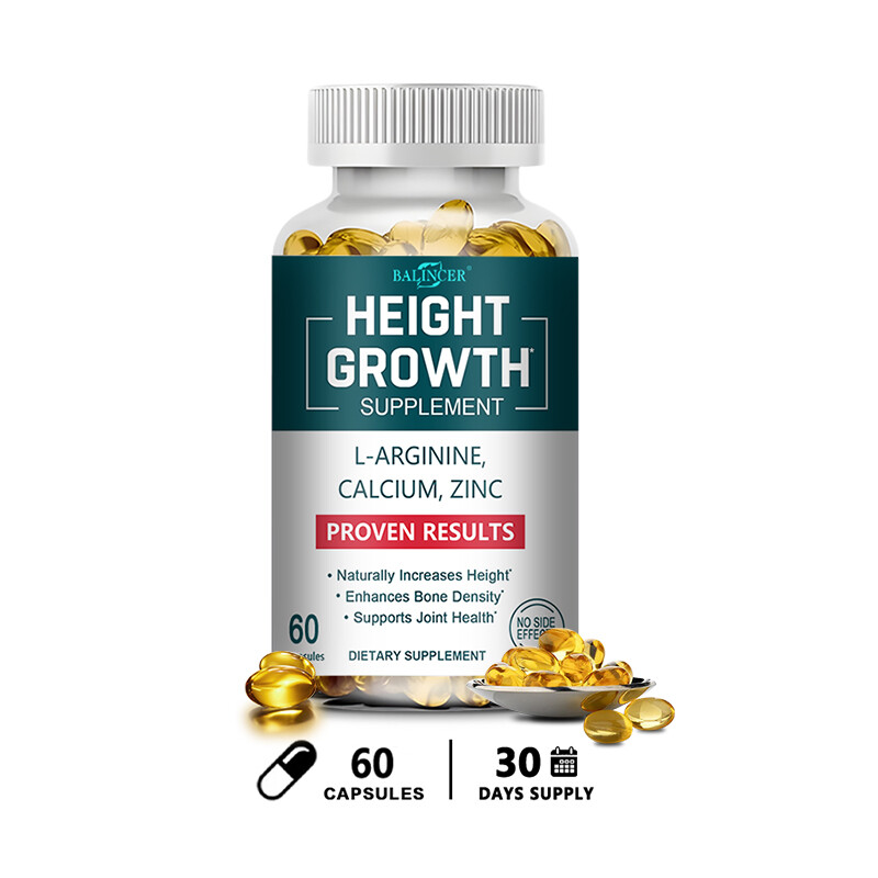 Height Growth Supplement Contains Calcium and Zinc, All Natural