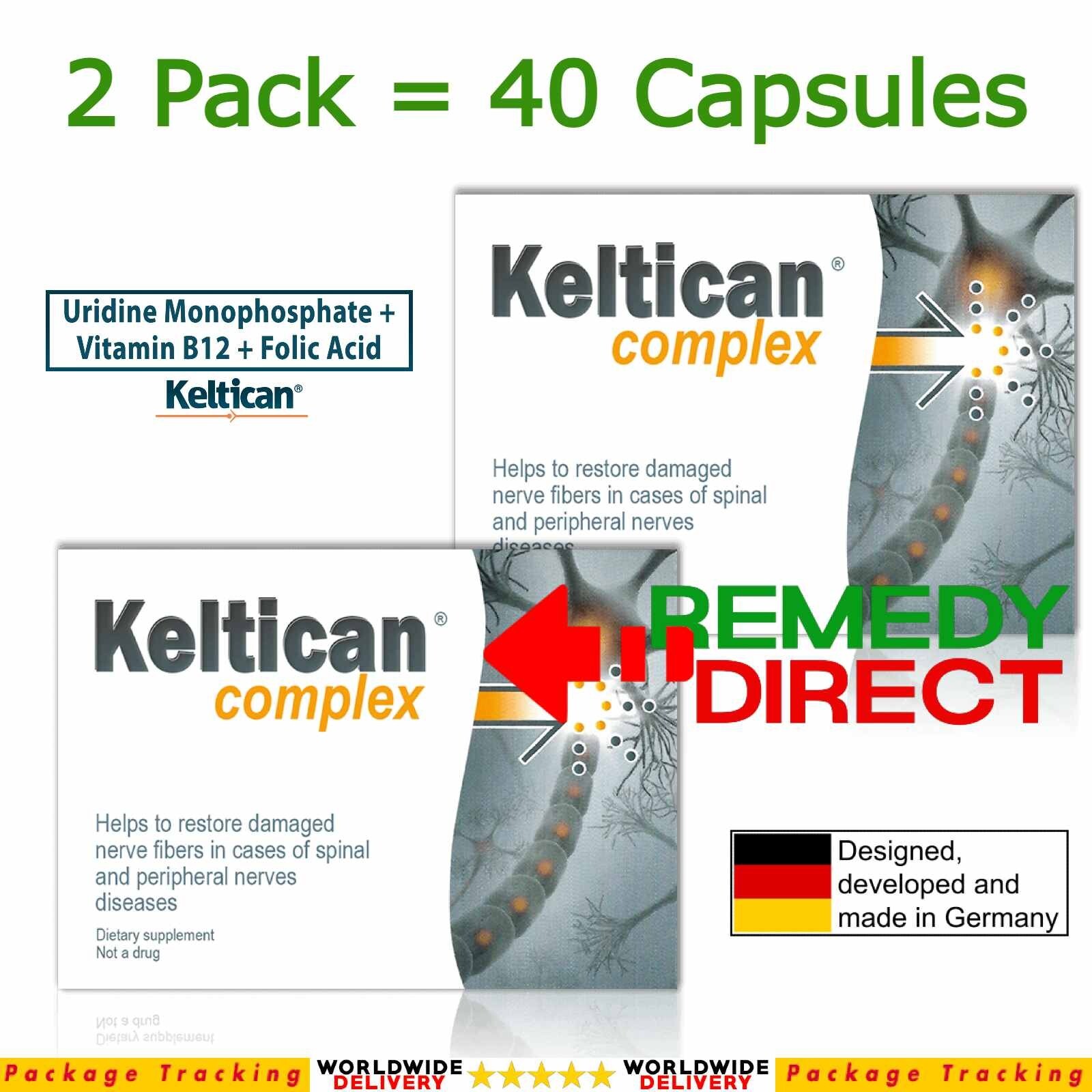 Keltican Forte Complex 40 capsules Supplement Damaged Nervous System Therapy