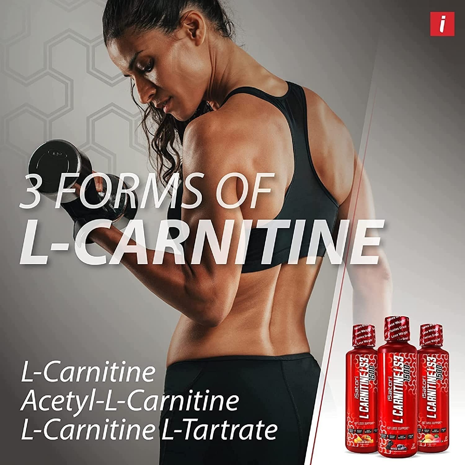 iSatori L-Carnitine LS3 3000 Liquid Supplement – Boost Energy & Metabolism