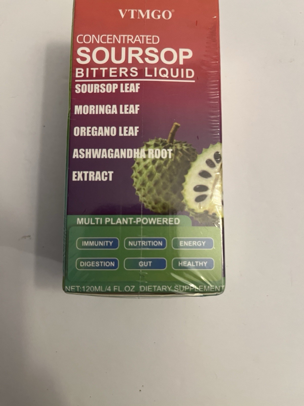 VTMGO Soursop Bitters Liquid – Soursop Moringa Oregano Ashwagandha, 120mL