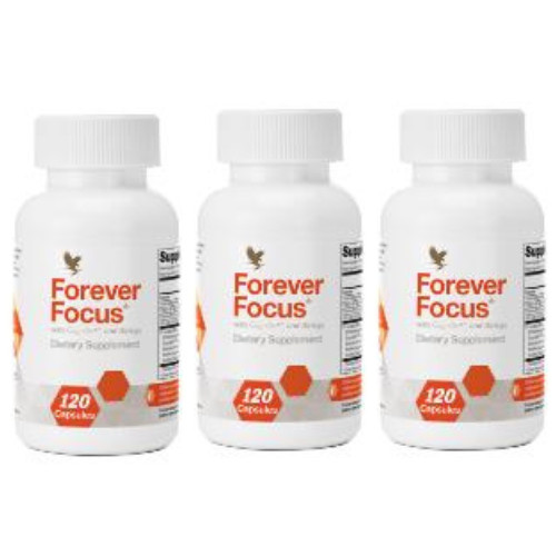 3 Bottles Forever Focus to promote mental clarity, focus, concentration, ADHD