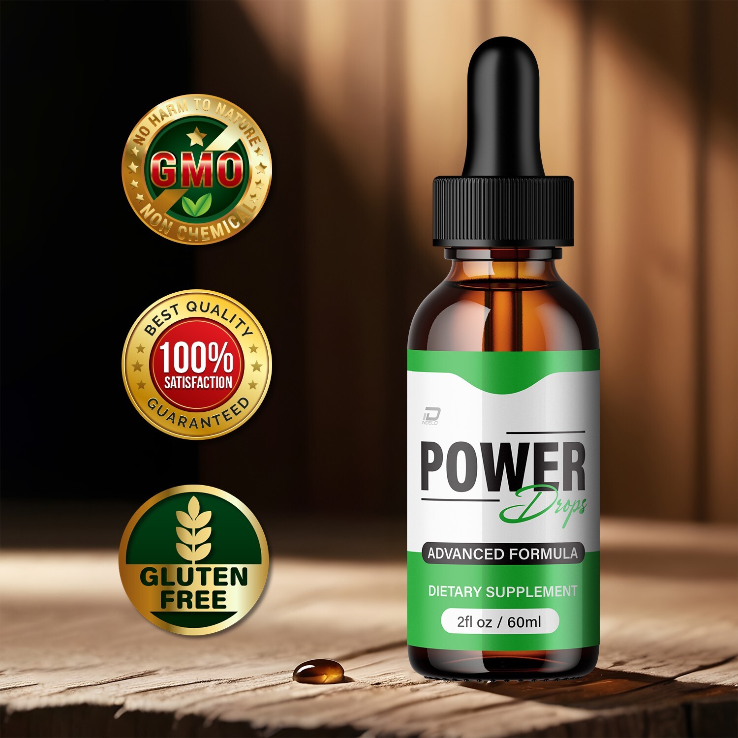 (1 Pack) Power Drops – PowerDrops Extra Strength All Natural Organic