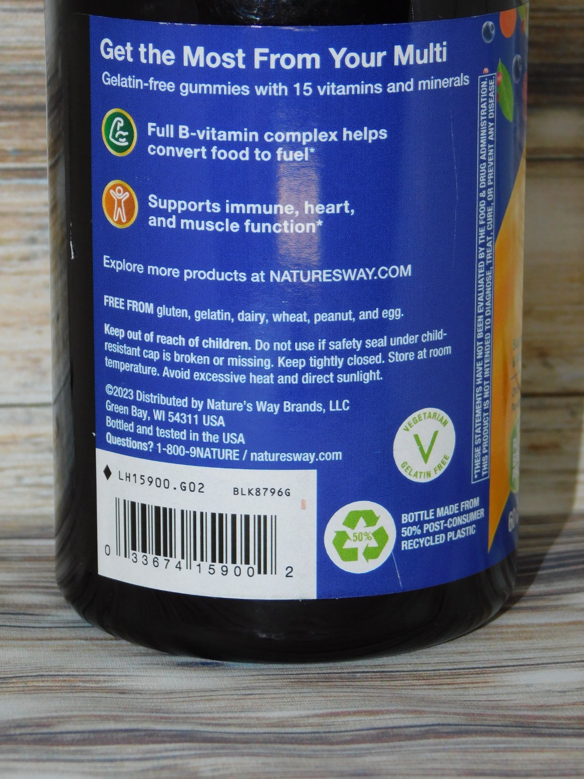 NATURE’S WAY Alive! Men’s 60ct Gummy Multivitamin 4/2026 Multi Vitamin ― #DM03