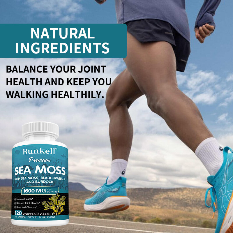 Sea Moss & Bladderwrack Mix Capsules 100% Clean & Natural Pure Vegan Caps