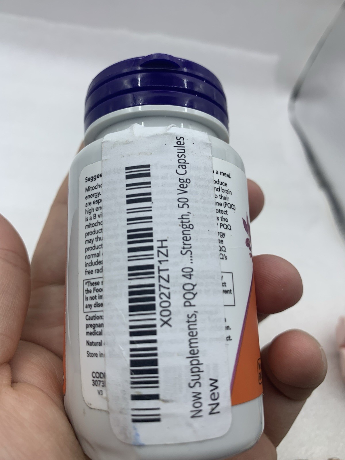 NOW PQQ 40 mg – 50 Veg Caps, Cognitive & Mitochondrial Support Exp: 01/27 BK
