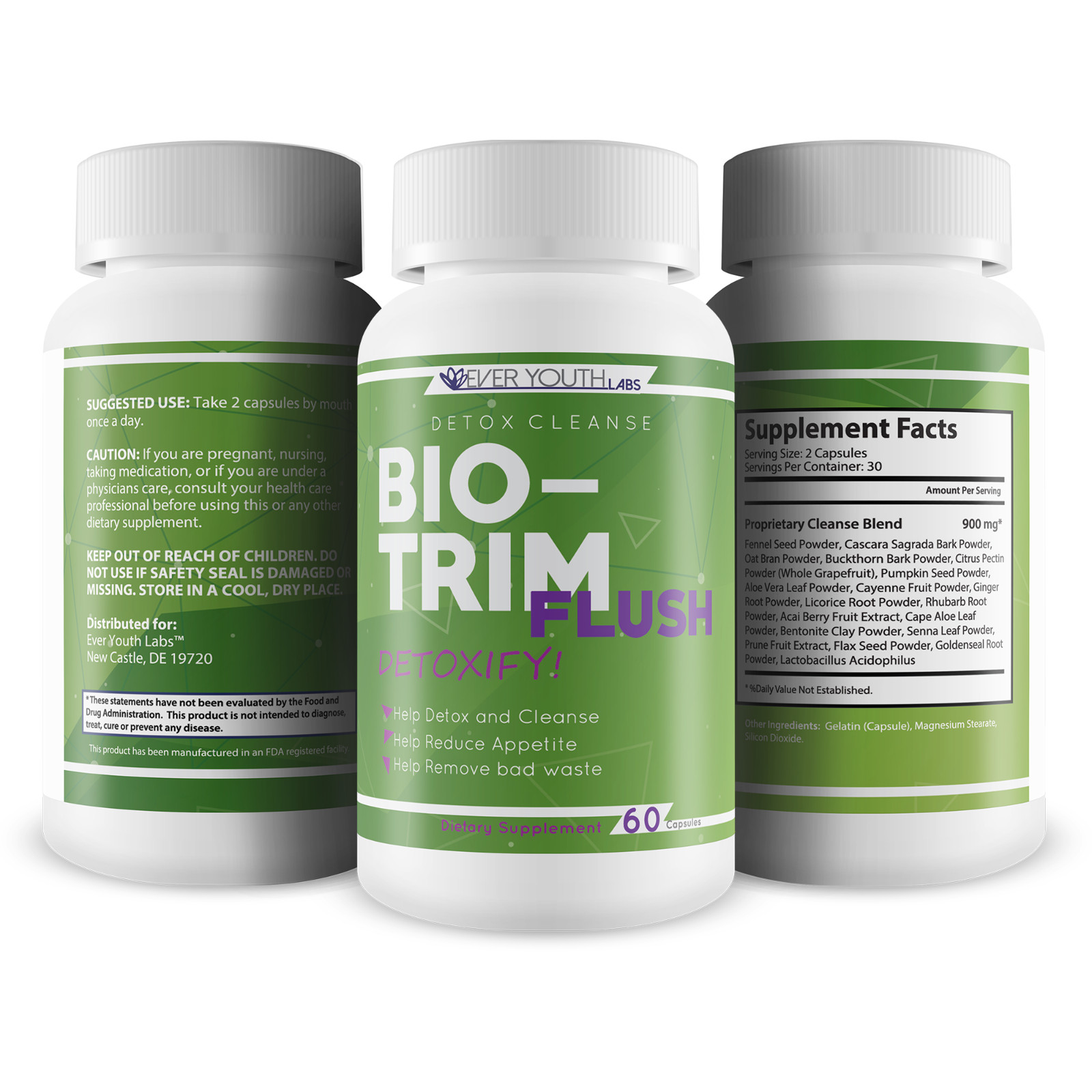 Bio Trim Flush – Our Best Colon Cleanse Detox – Gut Colon Cleanse w/ Probiotics