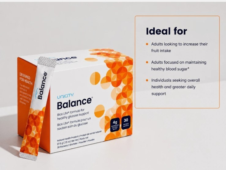 Unicity Balance 30-Pack Cholesterol Support Drink Mix, Orange Flavor, Exp 06/27