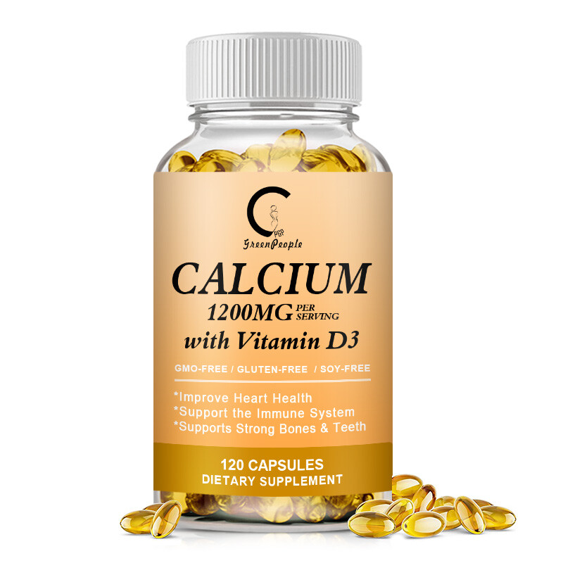 Calcium Citrate 1000mg w/ Vitamin D3 – Bone Health & Muscle Support, 120Capsules