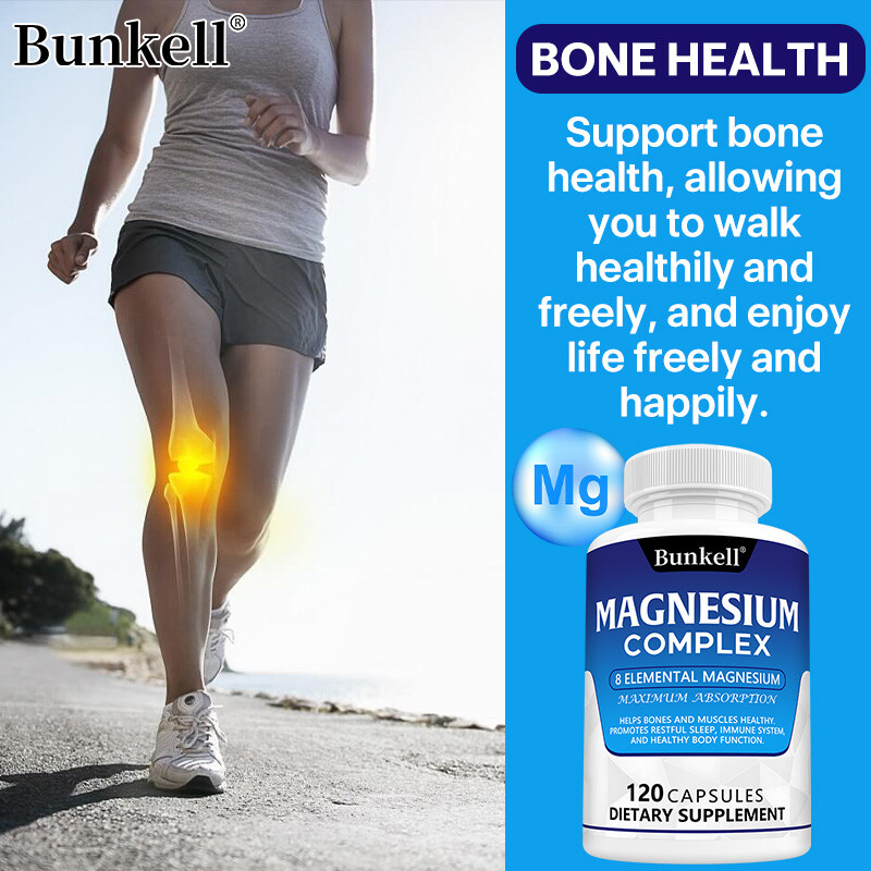 Magnesium Complex 1000mg, 8 Elemental Magnesium, Gluten Free- Non-GMO