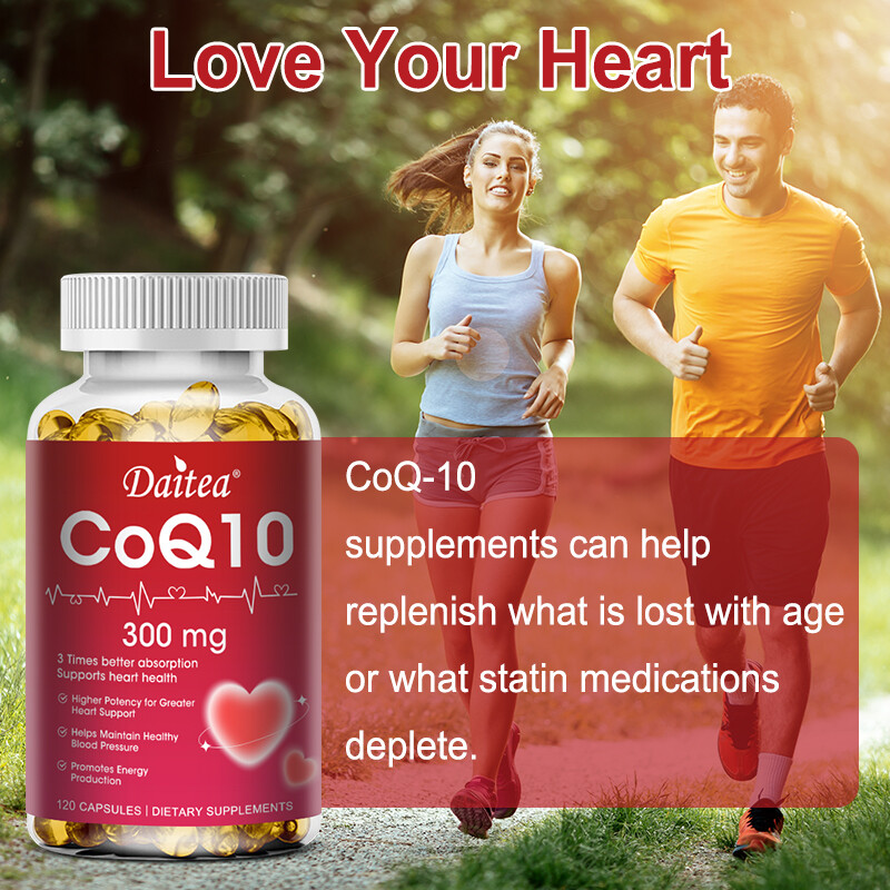 Coenzyme Q10 300mg Softgel Support Antioxidant Heart Health 120 Caps Non GMO