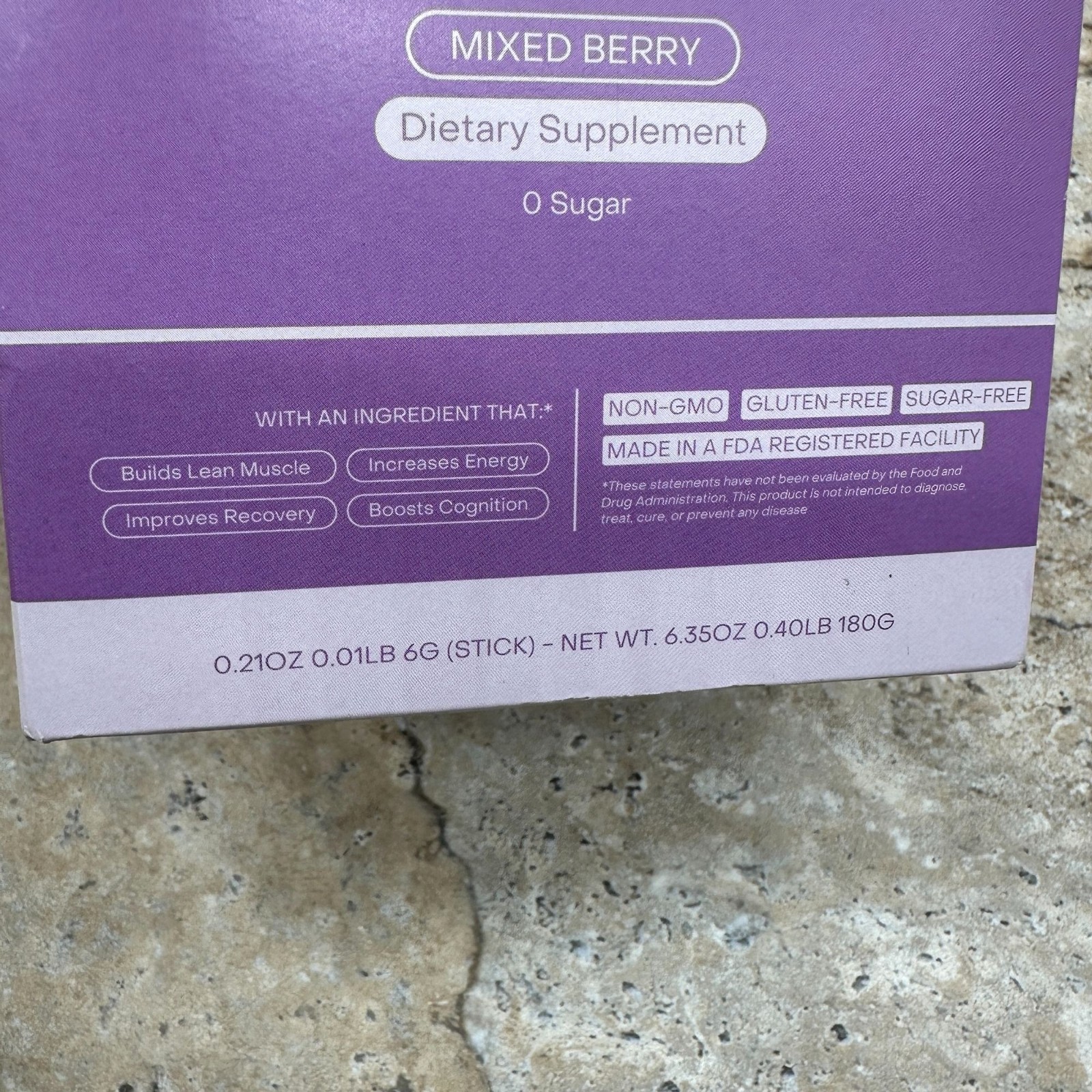 Create Creatine Monohydrate On-The-Go Stick Packs Mixed Berry (30 Sticks)