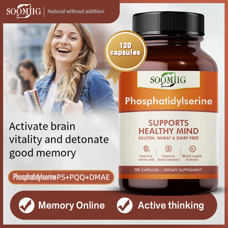 Soomiig Phosphatidylserine 120mg, 120 Capsules, Soy Free