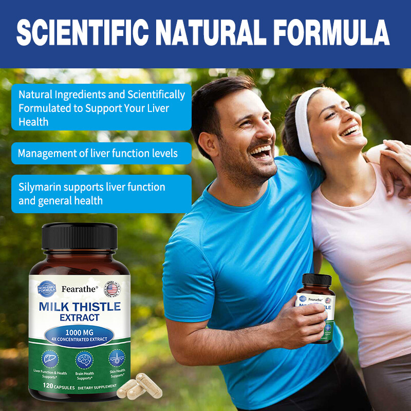 Milk Thistle Extract 1000mg – Promotes Healthy Liver Function