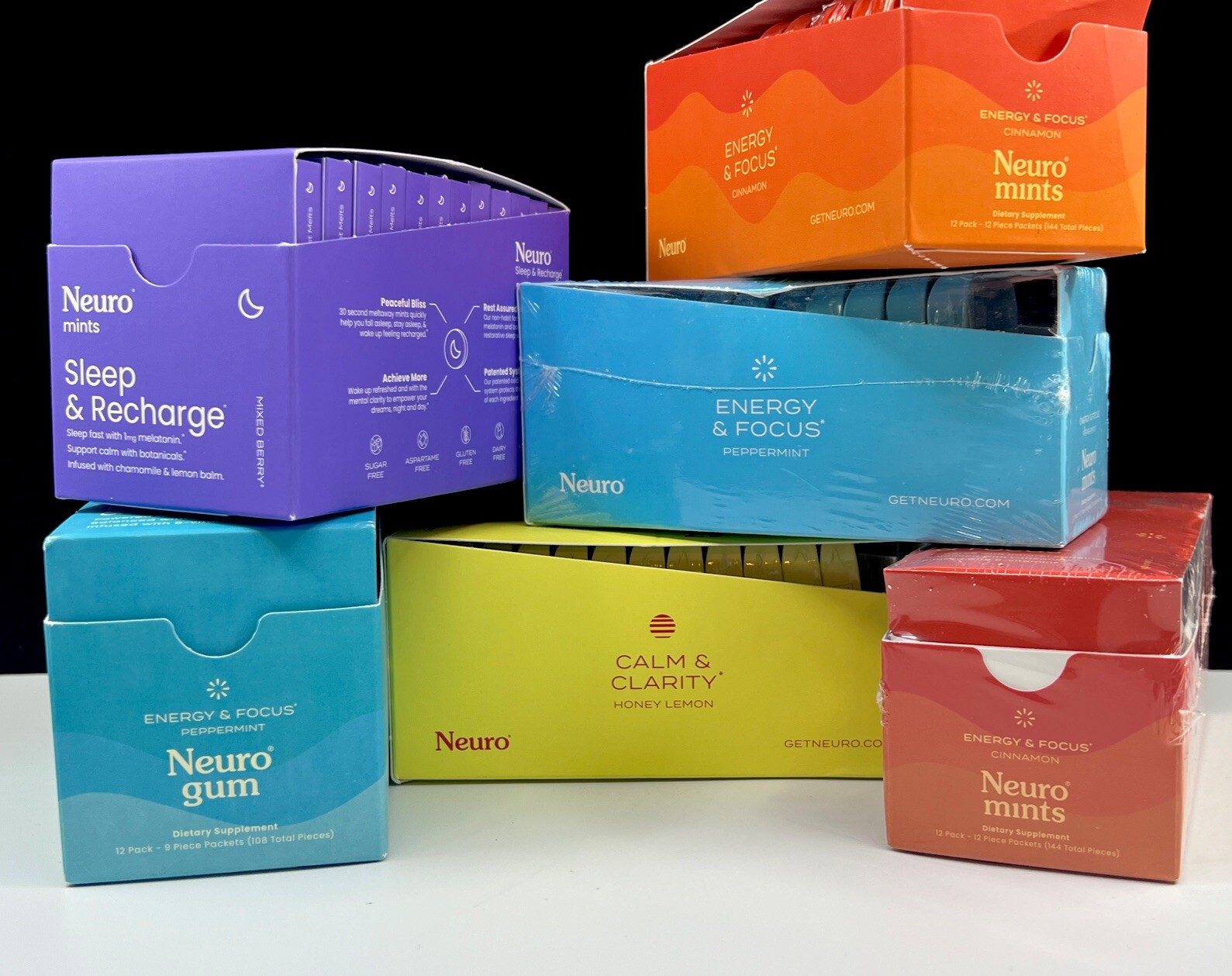 Neuro Mints Gum Energy & Focus Calm & Clarity Sleep & Recharge Nootropics Choose