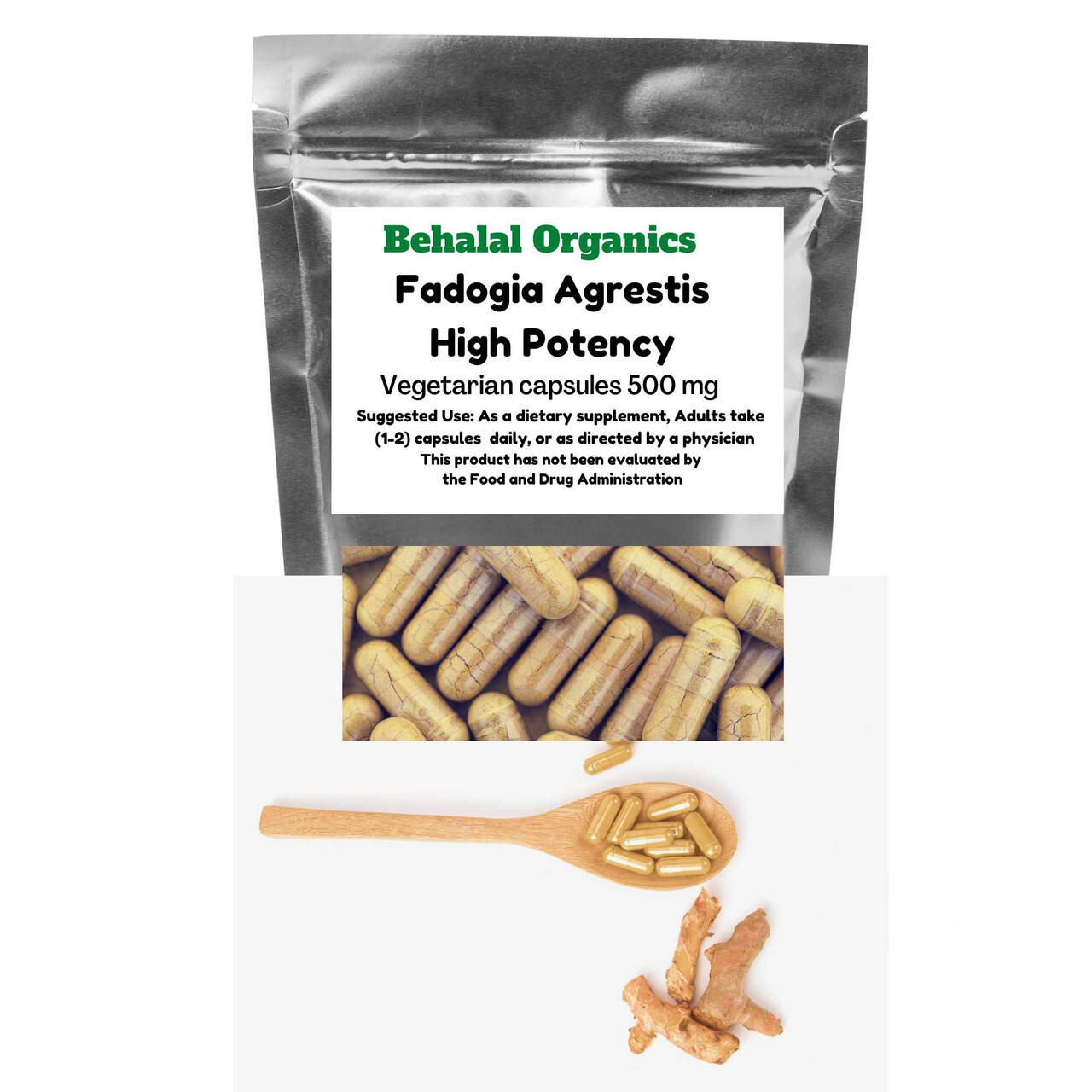 Fadogja Agrestis Extract Capsules 500mg High Potency