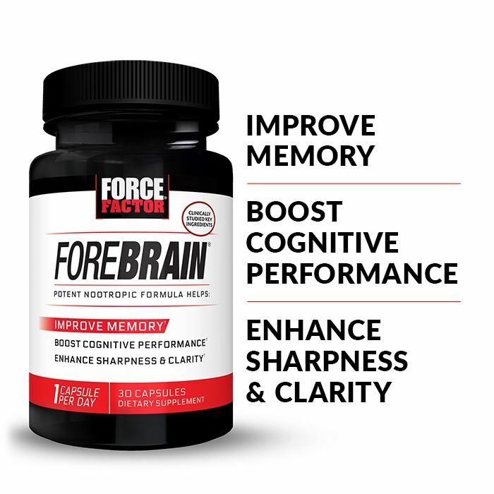Force Factor Forebrain Brain Booster Nootropic Supplement – Focus Energy Memory