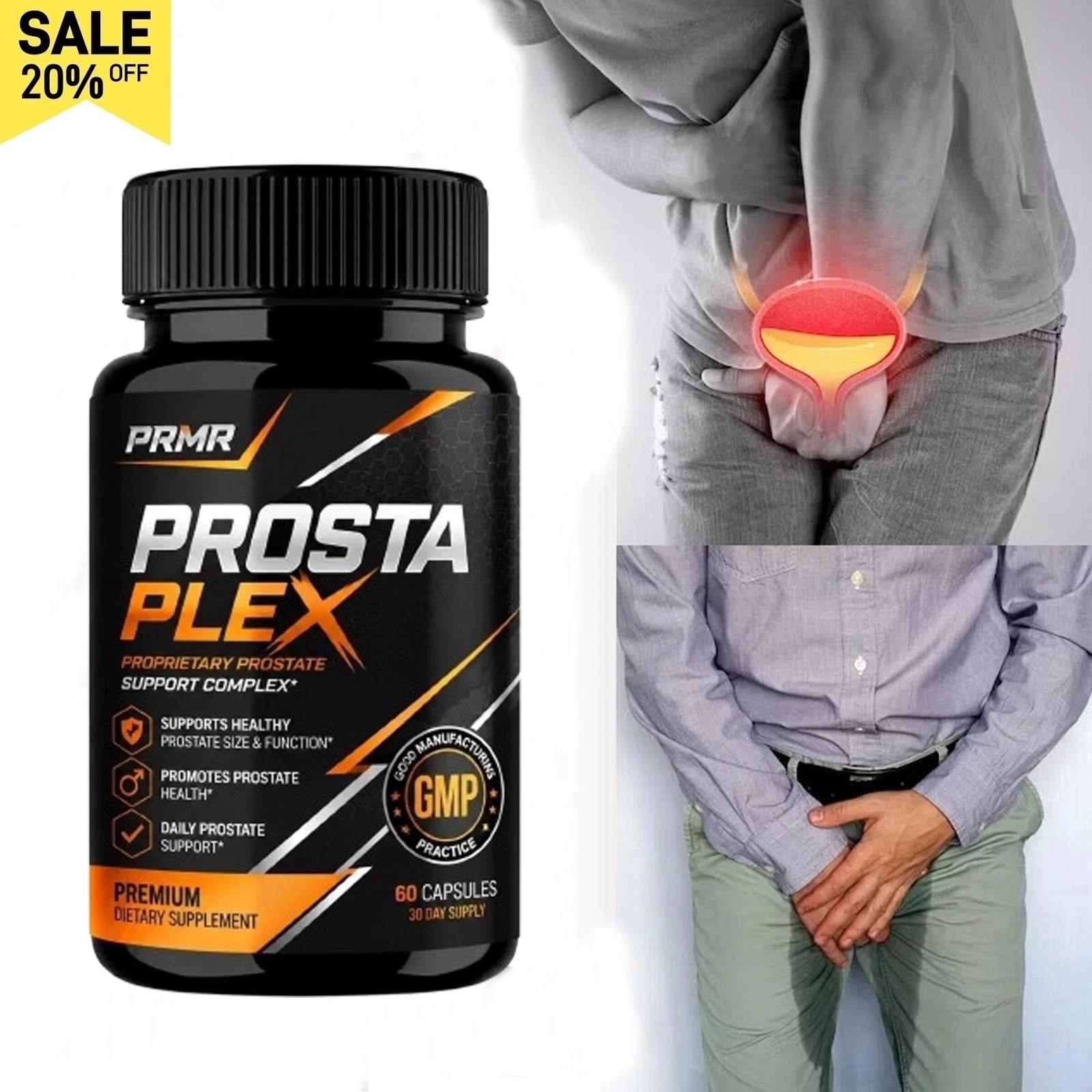 Prostate – with Saw Palmetto – Reduce Frequent Urination, Stamina Supplement USA