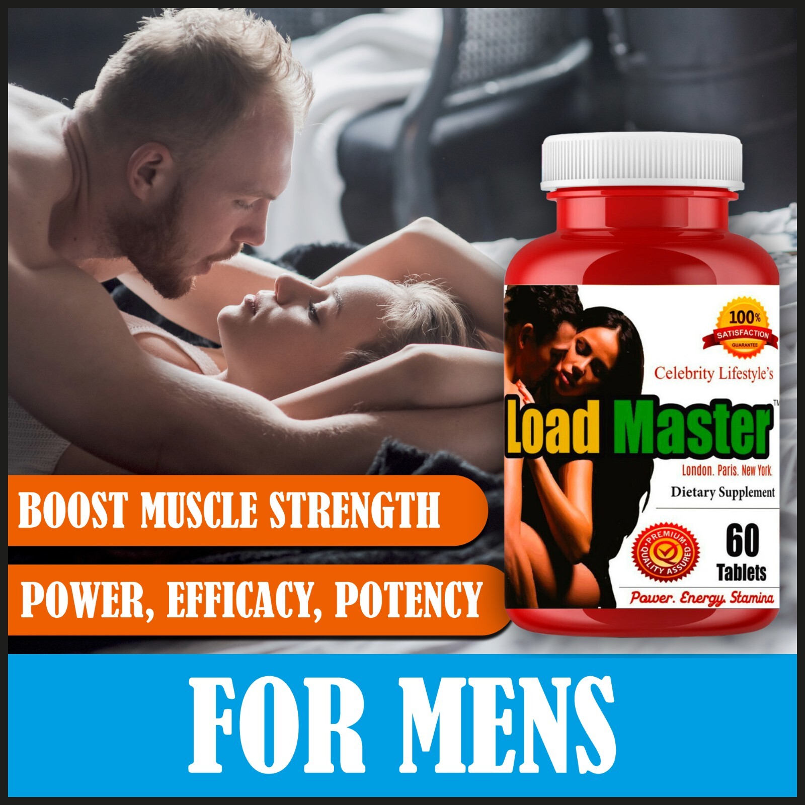Male Enhancement Libido Booster Men Testosterone Booster Energy Stamina 22/12/25