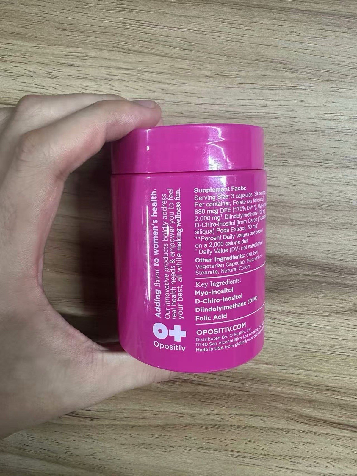 Opositiv Ovarian Support Capsules 90 Vegan Gluten-Free Non-GMO