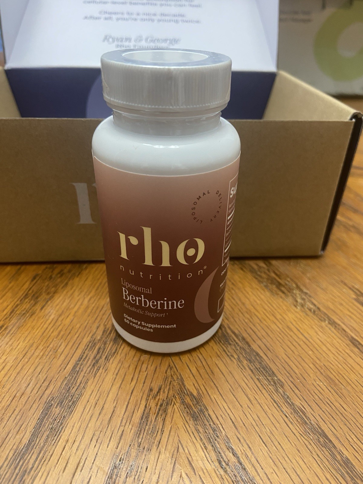 Rho Nutrition Liposomal Berberine 300mg 60 Veg Caps Exp 07/2028