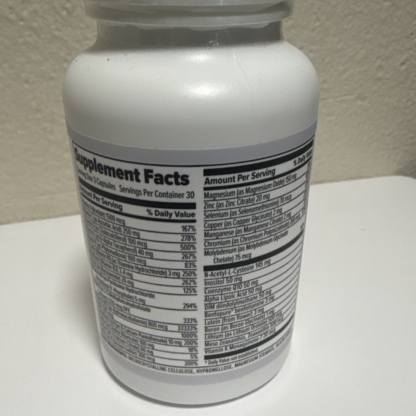 10X Health Optimize Multivitamin 90 Capsules Gluten-Free Non-GMO Exp 09/27
