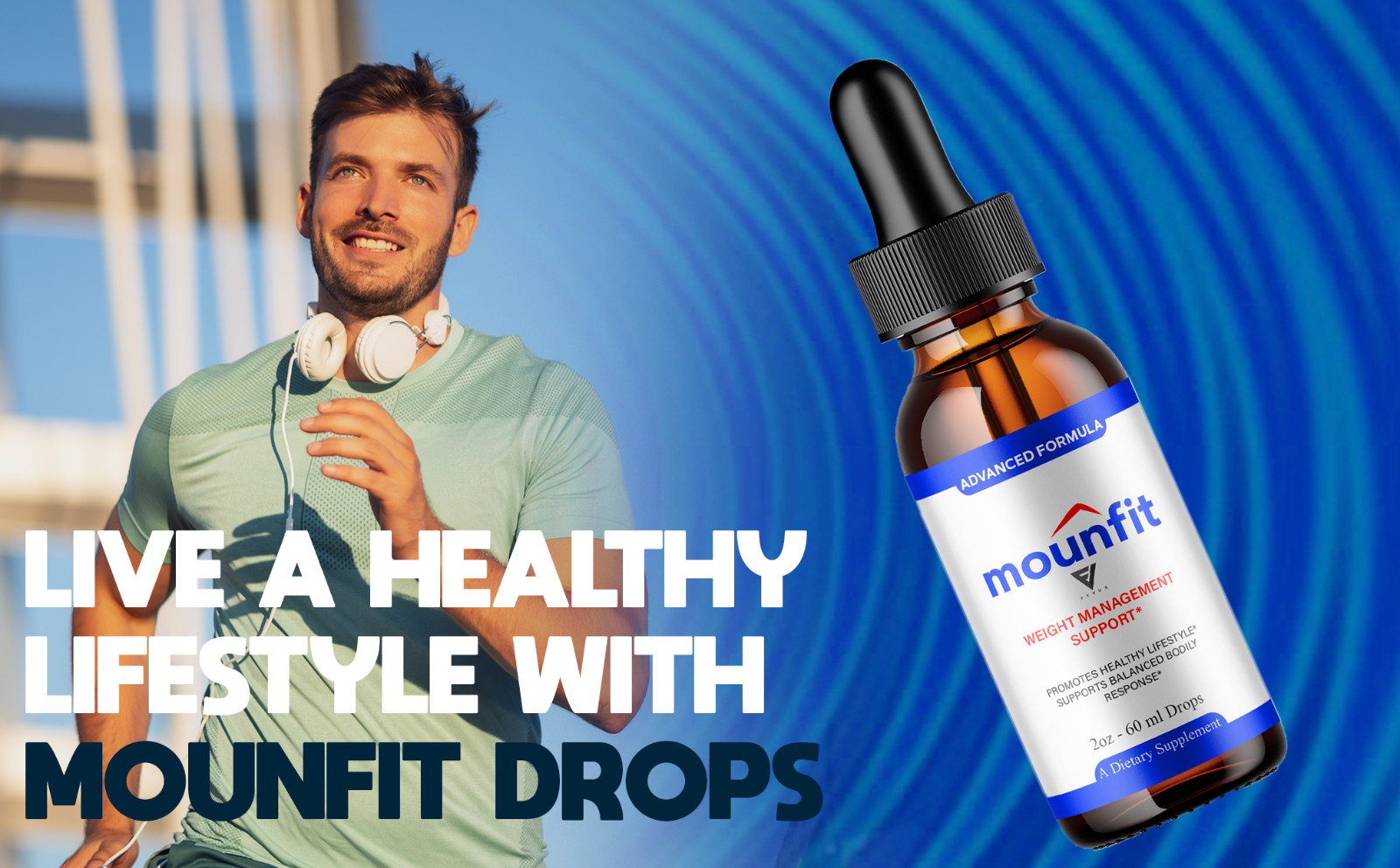 (5 Pack) Mounfit Drops Moun Fit Overall Health & Wellness Supplement (10oz)