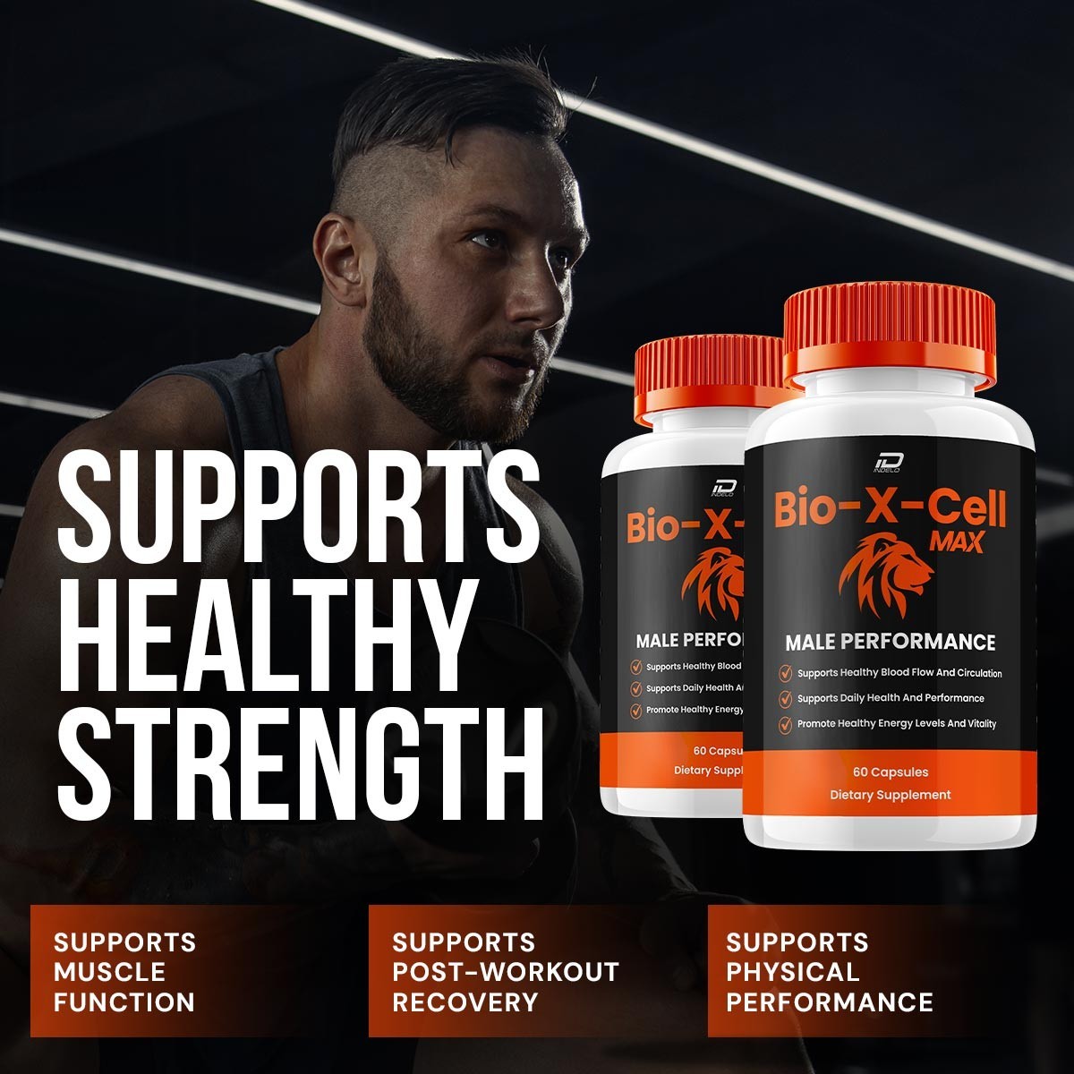 (2 Pack) Bio X Cell for Men Capsules – BioXCell Vitamin Complex Pills, Energy