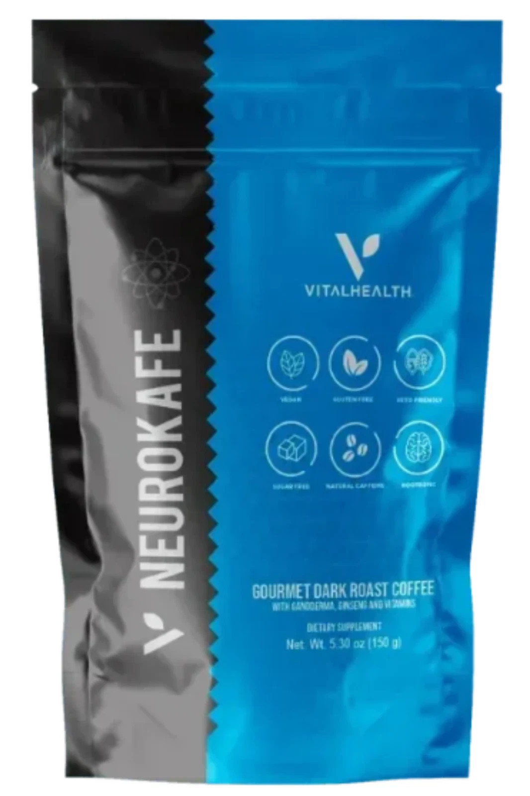 VitalHealth NEUROKAFE Gourmet Dark Roast 5.3 OZ Coffee