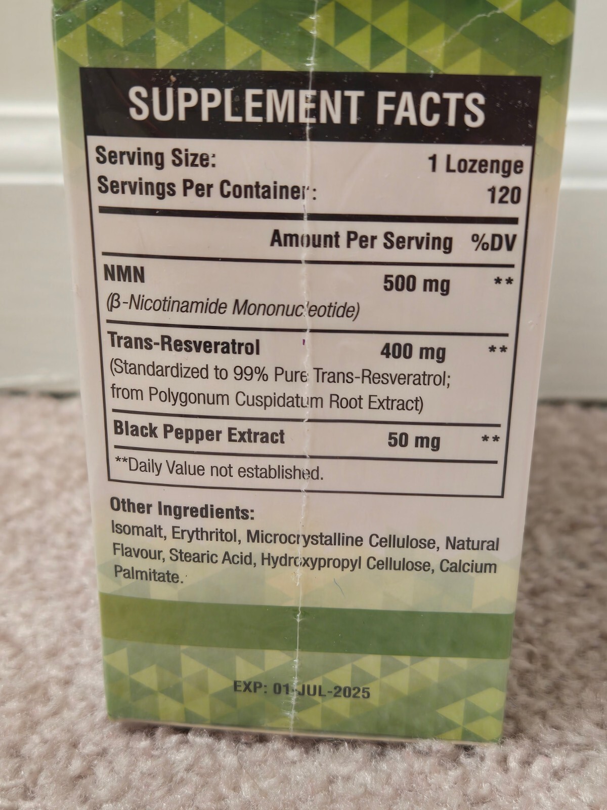 240 ct Hibisane Nicotinamide 2x 120 caps * SEALED Exp 7/2025