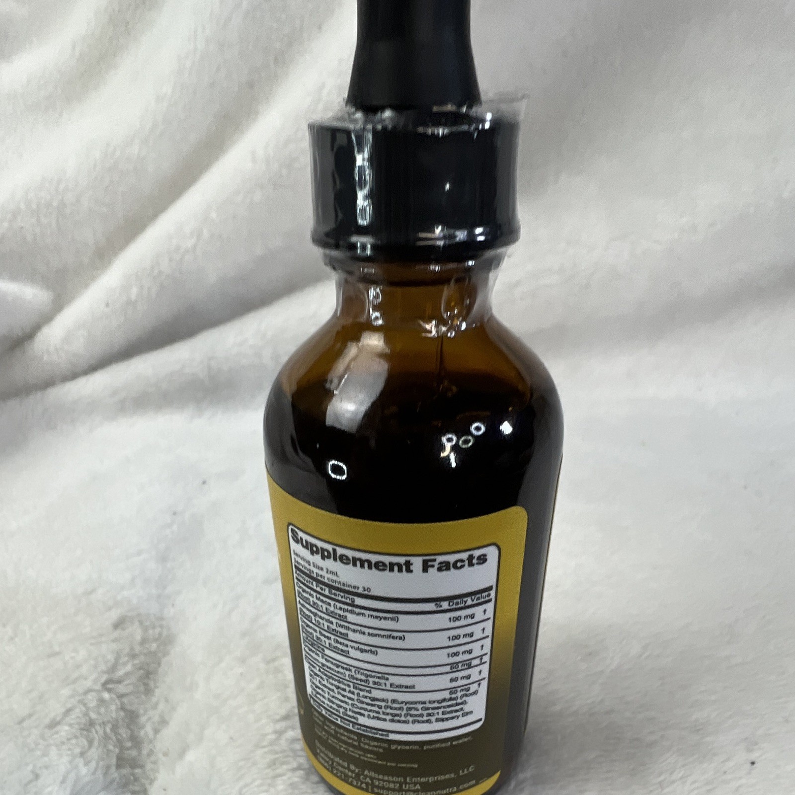 Clean Nutraceuticals ADAPTODRIVE Liquid Drops Maca Ashwagandha 1 oz