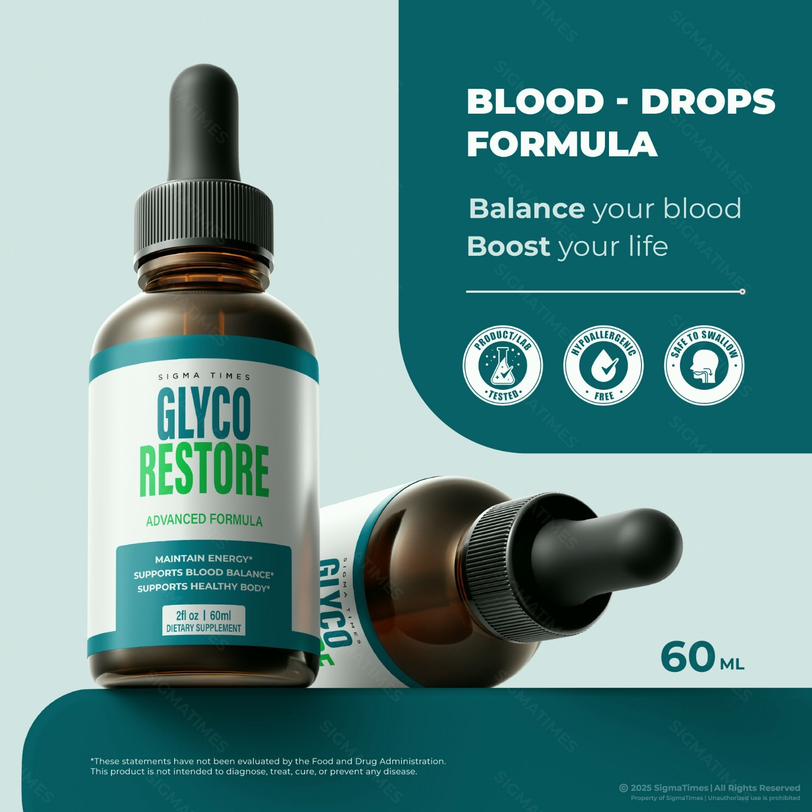 Glyco Restore Drops – Official GlycoRestore Formula for Blood Health (30 servs.)