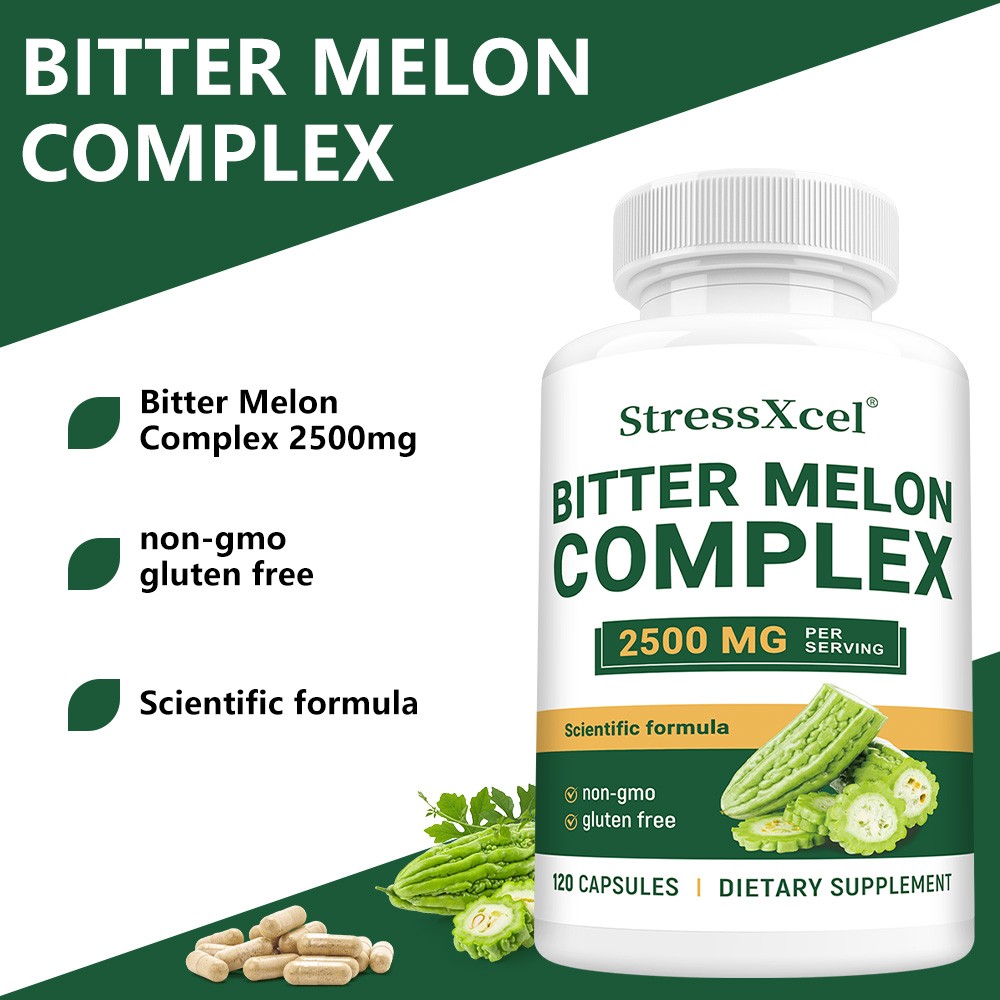 Bitter Melon Capsule 2500 Mg Skin Digestive Immune Health Gluten Free Supplement