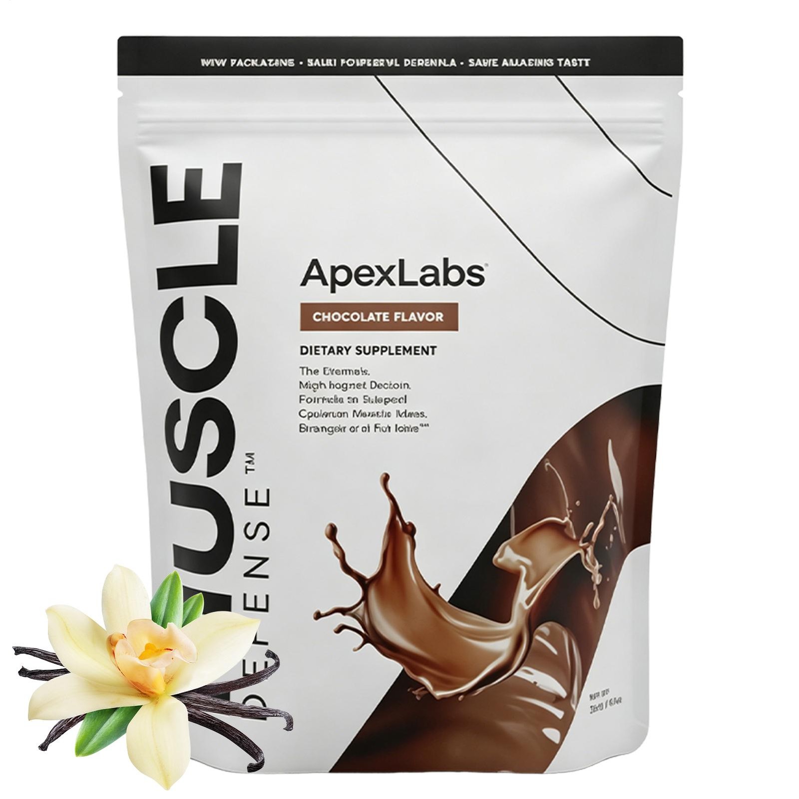 New Apex Labs Muscle Defense Chocolate Flavor- 8.57 OZ – EXP 2027