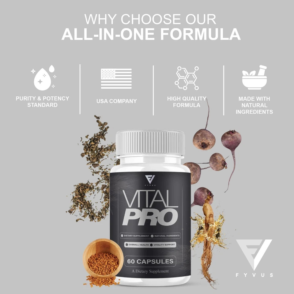 (5 Pack) Vital Pro Capsules, Vital Pro Performance Supplement (300 Capsules)
