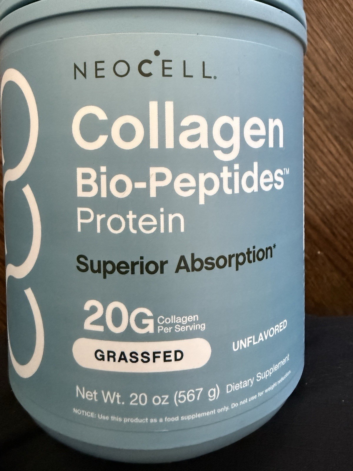 2 NeoCell Collagen Unflavored 20oz & Vitauthority Bone Broth Chicken Herb 10.9oz