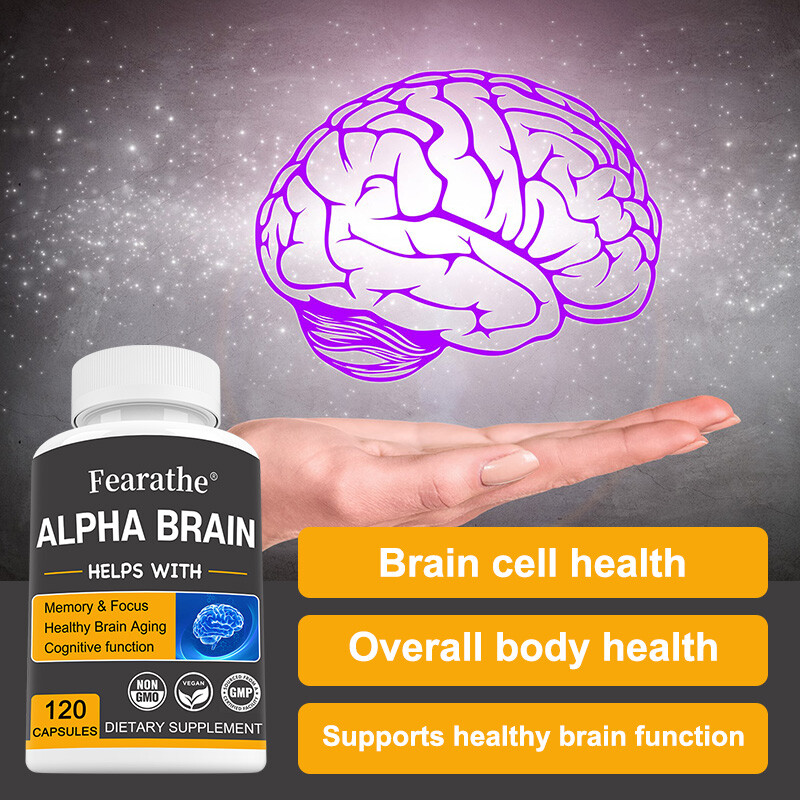 Brain Memory & Brain Support Capsules, Advanced Cognitive Formula，120Capsules