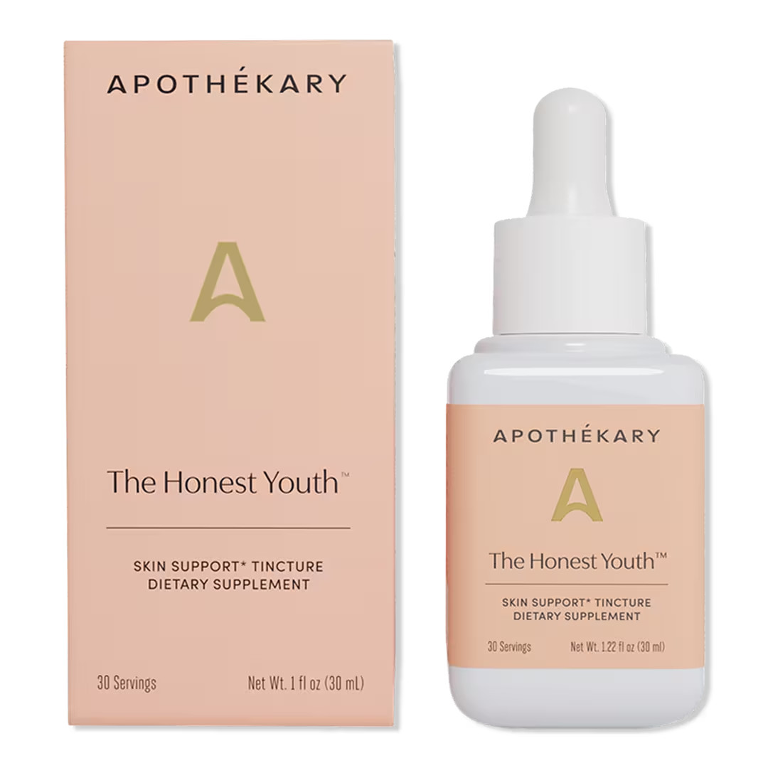 Apothékary The Honest Youth Collagen boosting Tincture 1.22 Oz. Exp 05/2026 New