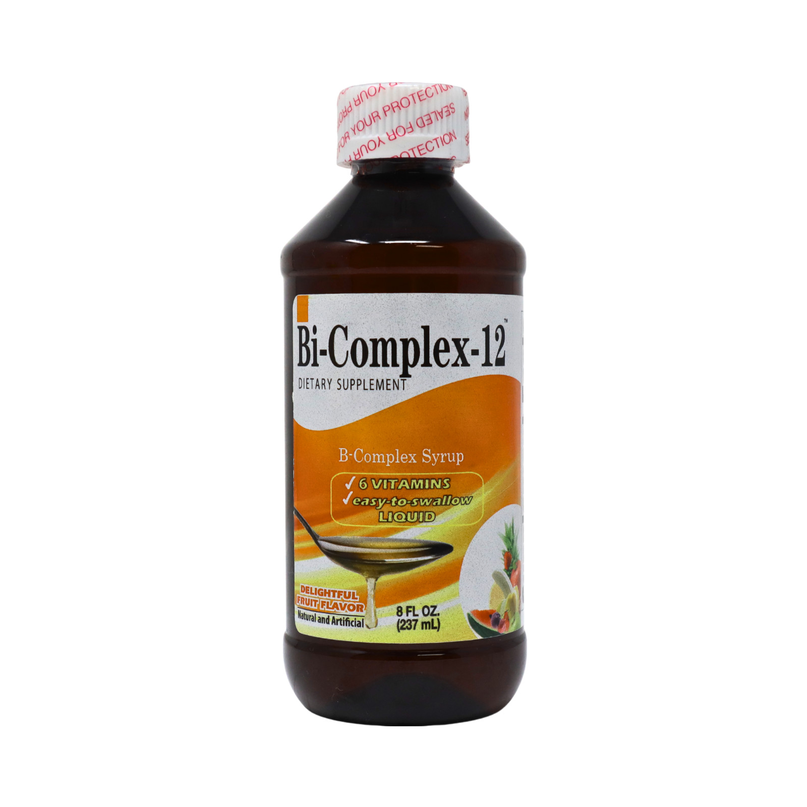 B Complex Syrup Dietary Supplement, Fruit Flavor – 8 fl oz (237ml)